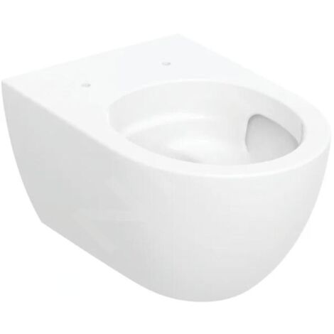 Geberit – Cuvette pour WC suspendu à fond creux – Technologie TurboFlush – Chasse d'eau sans rebord – Blanc (1/3)