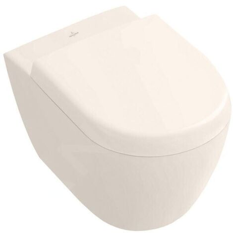Villeroy & Boch – WC suspendu DirectFlush en céramique sanitaire – Rinçage efficace 3/4,5L – Fixation murale avec kit SupraFix – Blanc alpin - 5614R0R3 (1/5)