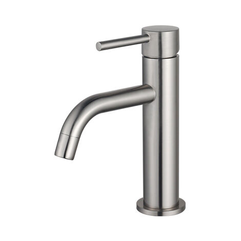 Fortifura Calvi Slim Robinet de lavabo 1 trou H17.3cm à poser Inox brossé