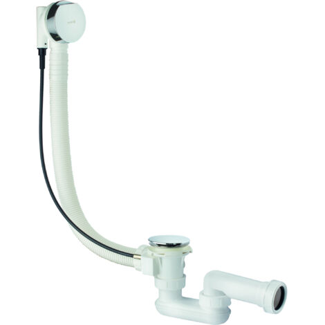 Kludi Rotexa 2000 vidage de baignoire et ensemble trop-plein avec bonde et câble 85cm chrome (1/3)
