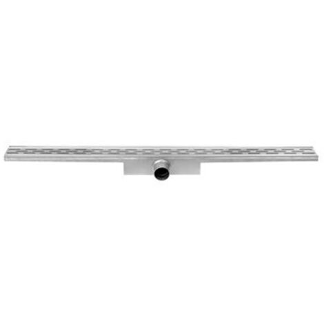 Easy Drain Compact 30 caniveau de douche inox avec plaque simple siphon inox 30mm 70cm profondeur d'encastrement 63mm avec sortie latérale (1/2)