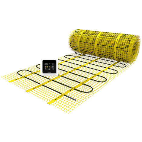 Set de chauffage par le sol électrique Magnum Mat - 375 watt - 2,5 m2 - avec thermostat WiFi blanc