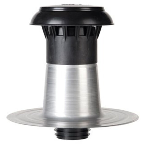 Burgerhout Bm vent 3000 Ventilation de toit en aluminium à double paroi avec capuchon en plastique 110 125 mm (1/2)