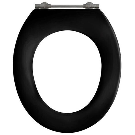 Pressalit Objecta Siège WC sans abattant avec charnière fixe long noir