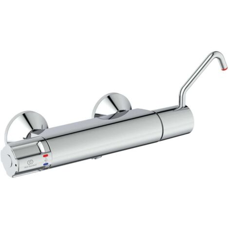 Venlo Mix médical nouveau mitigeur de douche thermostatique avec désinfection et béquille chrome (1/4)