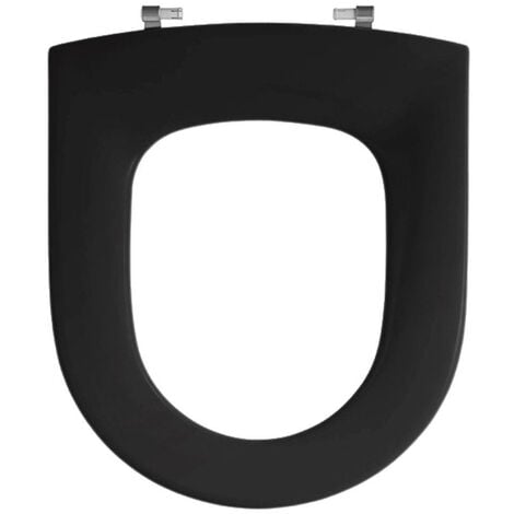 Pressalit Objecta d abattant WC polygiene sans couvercle noir