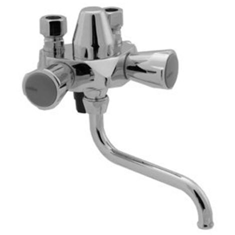 Venlo Nimbus ii messing Mitigeur eco à bouton poussoir avec bec 7 bars chromé (1/2)
