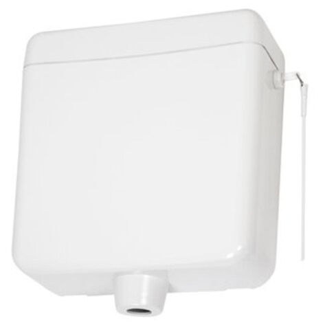 Plieger Maas Réservoir WC haut niveau à simple chasse 6/9 litres réglable blanc