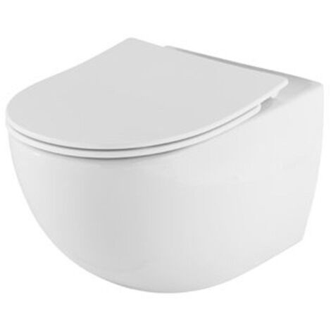 Pressalit Zano abattant WC Slim avec couvercle avec softclose et lift-off pour WC suspendu Zano et Zano Compact blanc