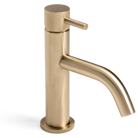 Robinet lavabo Crosswater MPRO - strié - laiton brossé (1/5)