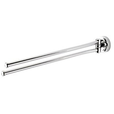 Geesa Luna Porte serviettes 2 bras 43.5cm chrome (1/5)