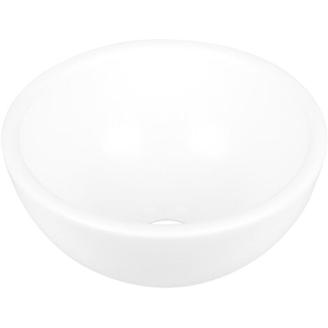 Differnz Ruz Vasque à poser Céramique diamètre 25 x 11.5 cm mat blanc (1/5)