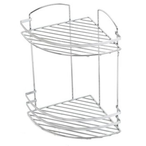 Plieger Solid étagère d'angle 2 niveaux modèle fil chromé (1/3)
