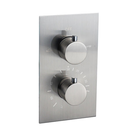 Fortifura Calvi Robinet encastrable avec partie encastrable 2 voies inox brossé (1/5)