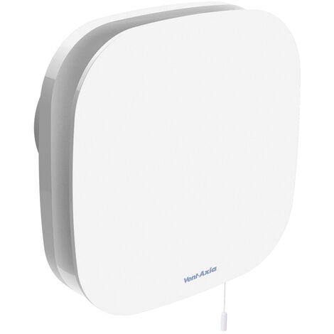 Vent-Axia Supra Design 100 HT ventilateur de salle de bain avec capteur d'humidité et minuterie 90 m3/h Blanc (1/5)