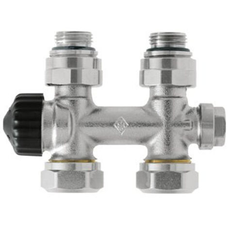 Heimeier multilux 2 tuyaux 1/2 50 avec droits pour radiateur bi.dr. (1/5)