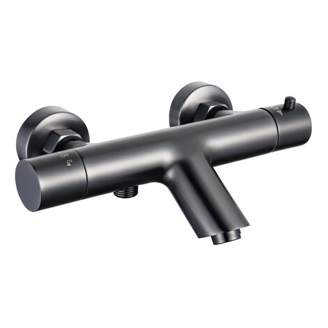 Fortifura Calvi Robinet de baignoire thermostatique Gunmetal