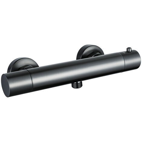 Fortifura Calvi Mitigeur douche thermostatique mural Gun metal (1/5)
