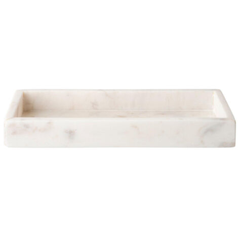 Wellmark plateau en marbre 30x12x3.5cm Marbre Blanc (1/5)