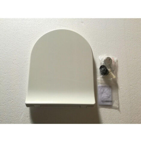Nemo Go Pureflow Abattant WC fin avec frein de chute et déclipsable 46.5x35.5cm blanc (1/2)
