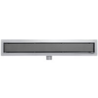 Fortifura Galeria Grille d'évacuation douche - réversible - 89.4x5.3x0.7cm - Gunmetal