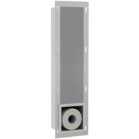 FugaFlow Eccelente Acces Porte-rouleau papier de réserve encastrable - inox brossé