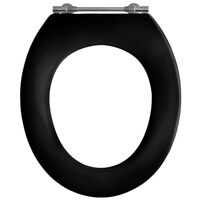 Pressalit Objecta Siège WC sans abattant avec charnière fixe long noir
