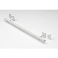 Nemo Spring porte-serviette ajustable L 70cm blanc (RAL 9016) pour les radiateurs verticaux Nemo Spring avec panneau frontal profilé et avec panneau