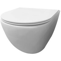 Best Design Morrano Compact Rimfree WC suspendu 49cm sans bride avec abattant WC frein de chute Blanc mat - Blanc mat