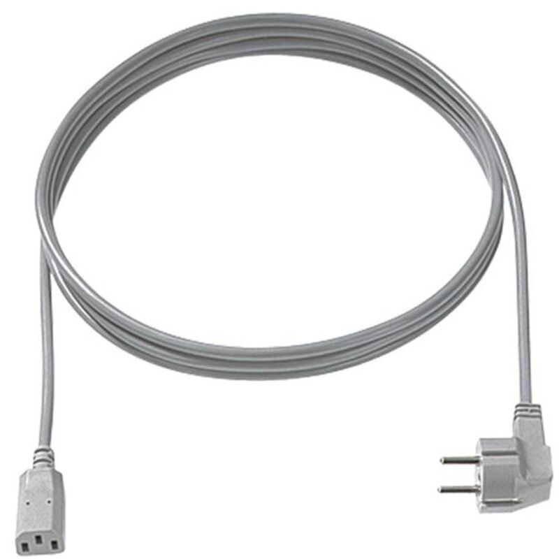 Câble d'alimentation C15 (droit) - CEE 7/7 (coudé) - 3x 1,00 mm