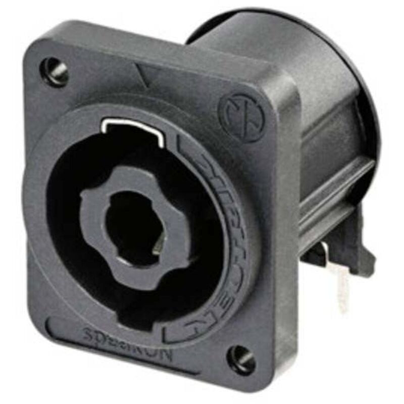 2x Fiches DIN Femelles Pour Haut-parleur - 2 Pôles - À Souder - Noir - Neuf - Générique