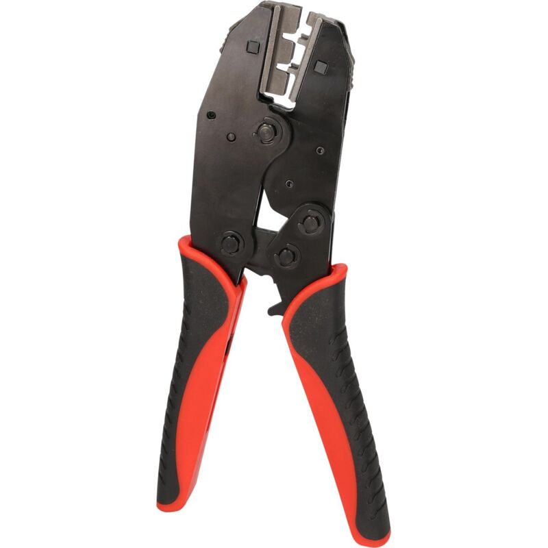 Pince à Sertir S&R Pour Cosses 0,75-16mm² - Outil De Sertissage Manuel 190mm - Pour Câbles Isolés Et Non Isolés