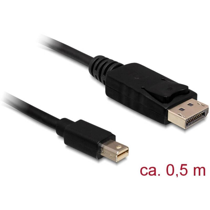 Cable DisplayPort negro RS PRO con. B: VGA hembra, long. 150mm