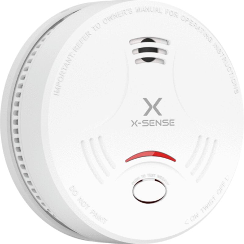 Détecteur De Fumée Connecté X-Sense , Kit De Sécurité Pour La Maison Avec SBS50 Station De Base, Conforme à La Norme EN14604, Compatible Avec L'Appli X-Sense Home Security, FS31 Detecteur Monoxyde Carbone
