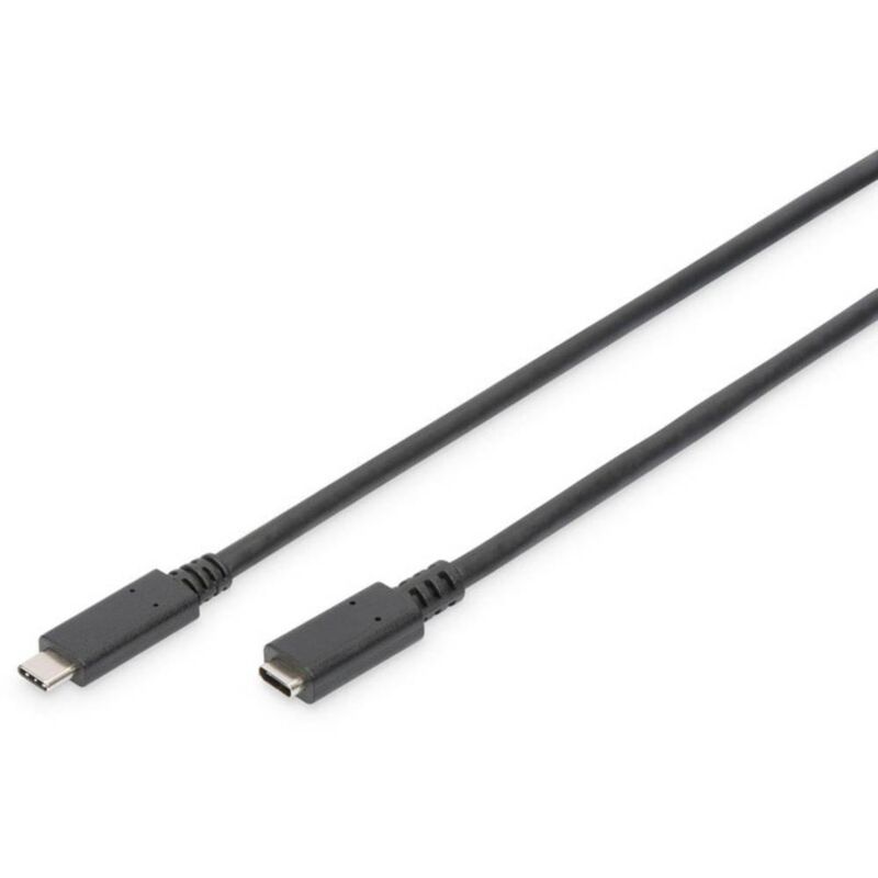 Digitus Câble USB USB 2.0 USB-C® femelle, USB-C® mâle 1.50 m noir