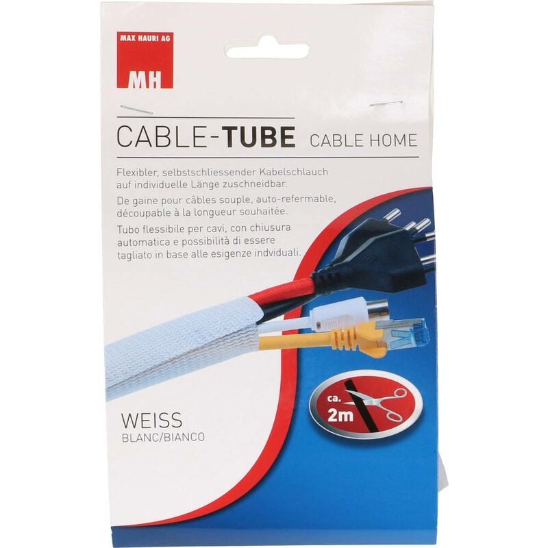 Gaine protège-câbles en plastique: pour tuyaux et câbles de Ø max