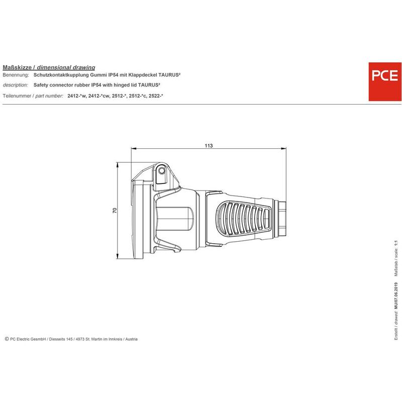 PCE PC Electric 9434100is Adaptateur CEE-CARA 16 A 3 pôles 230 V 1 pc(s) -  Conrad Electronic France