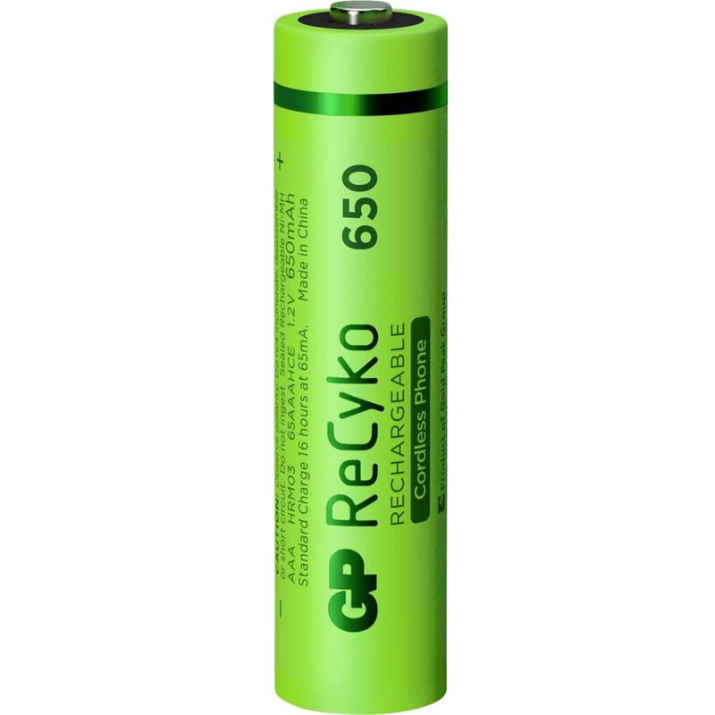 GP Batteries GPRCK65AAA554C2 Pile rechargeable LR3 (AAA) NiMH 650 mAh 1.2 V  2 pc(s)