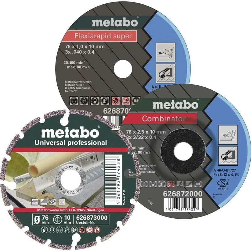 Metabo 626879000 Disque à tronçonner 76 mm 3 pc(s)