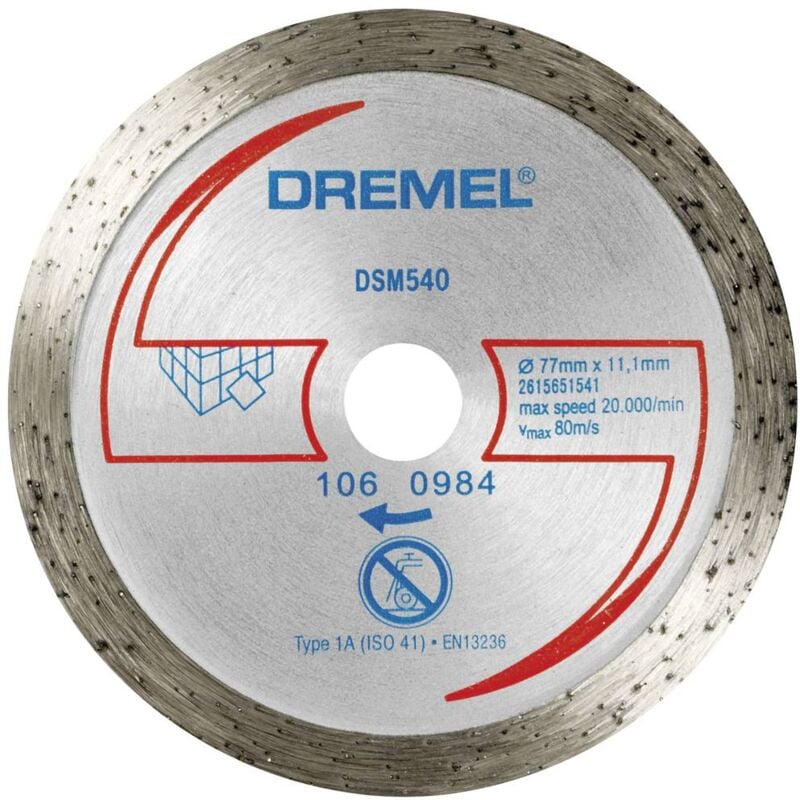 Dremel S541 Lot de 2 Disques Diamètre 38 mm EZ Speedclic pour Meuler les  métaux avec outils rotatifs Dremel : : Bricolage