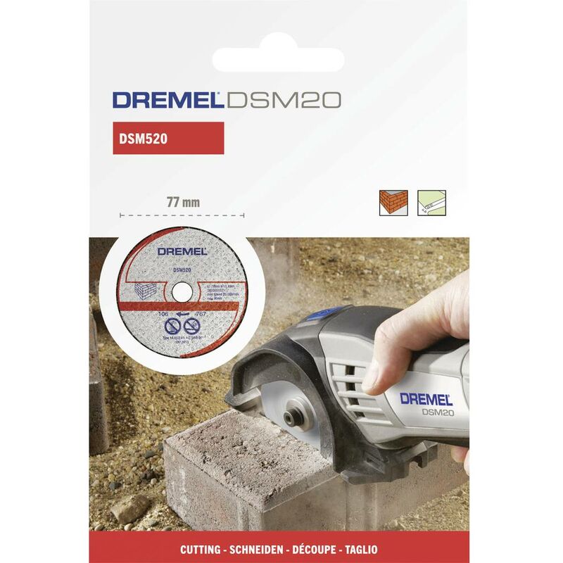 Dremel 2615S520JB Disque à découper DSM20 pour maçonnerie 20 mm (DSM520)