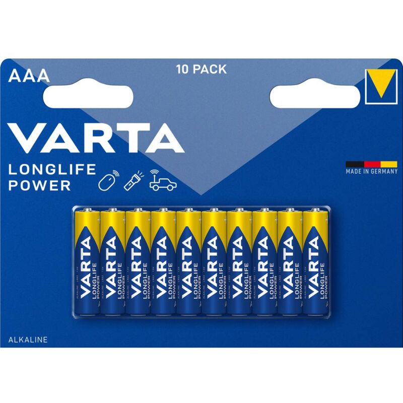 Bloc d'alimentation Varta LongLife 6 piles AAA LR03