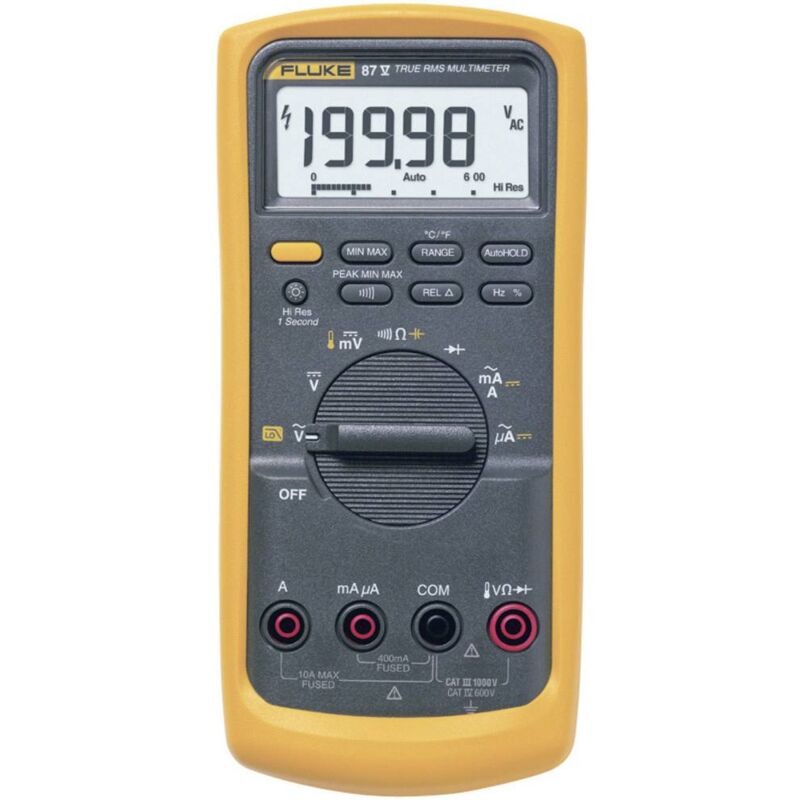 Multimètre Fluke 87V/EUR numérique CAT III 1000 V, CAT IV 600 V Affichage (nombre de points): 20000