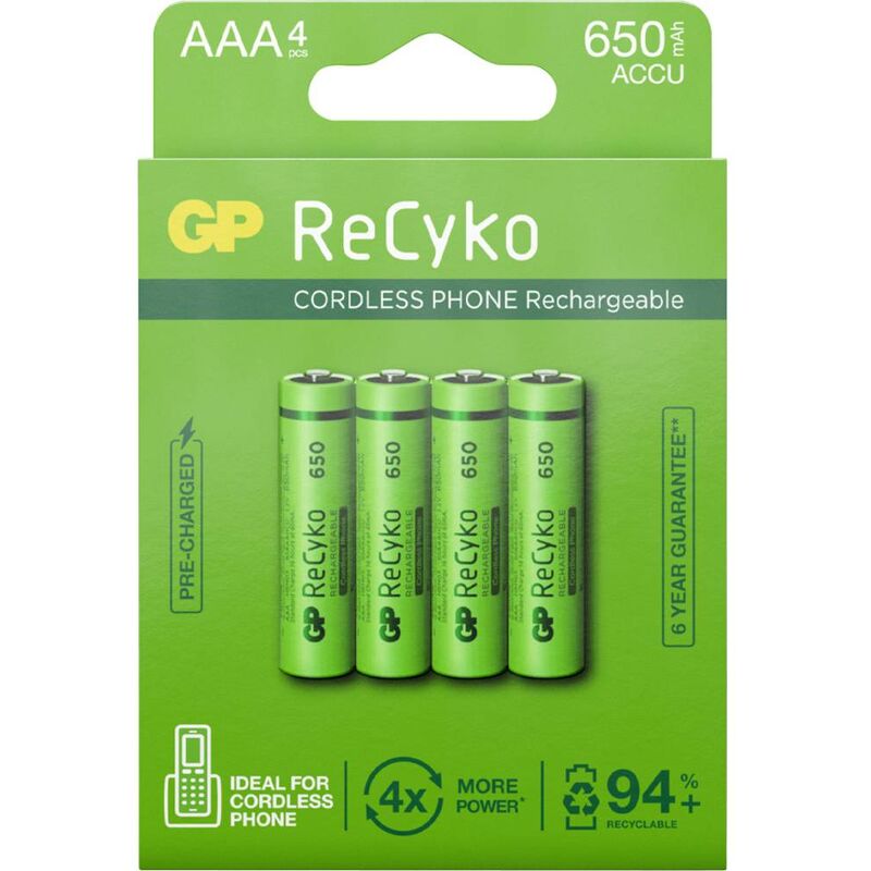 GP Batteries GPRCP80AA929C4 Pile rechargeable LR3 (AAA) NiMH 800 mAh 1.2 V  4 pc(s) - Conrad Electronic France