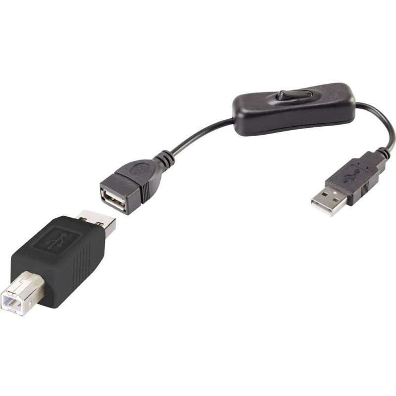 Câble d'extension USB C avec interrupteur marche/arrêt, parfait