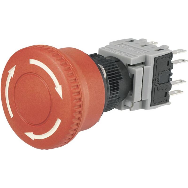 TRU COMPONENTS LAS1-BY-22TSB Arrêt d'urgence 2 NF (R), 2 NO (T) 1 pc(s)