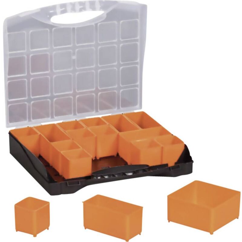 Set de coffrets de rangement à séparations variables Alutec 56100 (L x l x  H) 322 x 279 x 297 mm