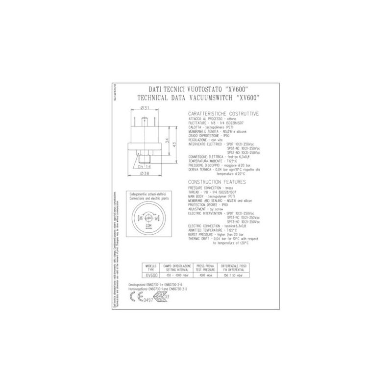 Pressostat Pompe Eau Güde Interrupteur De Pression Avec Protection