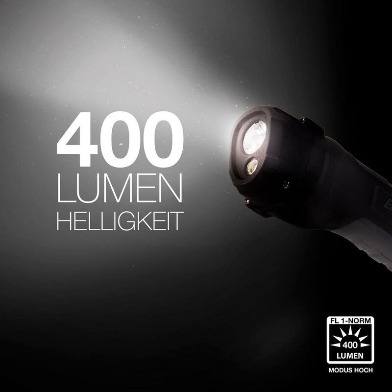 Lampe de poche LED 3-en-1 Mannesmann, pointeur laser et fonction