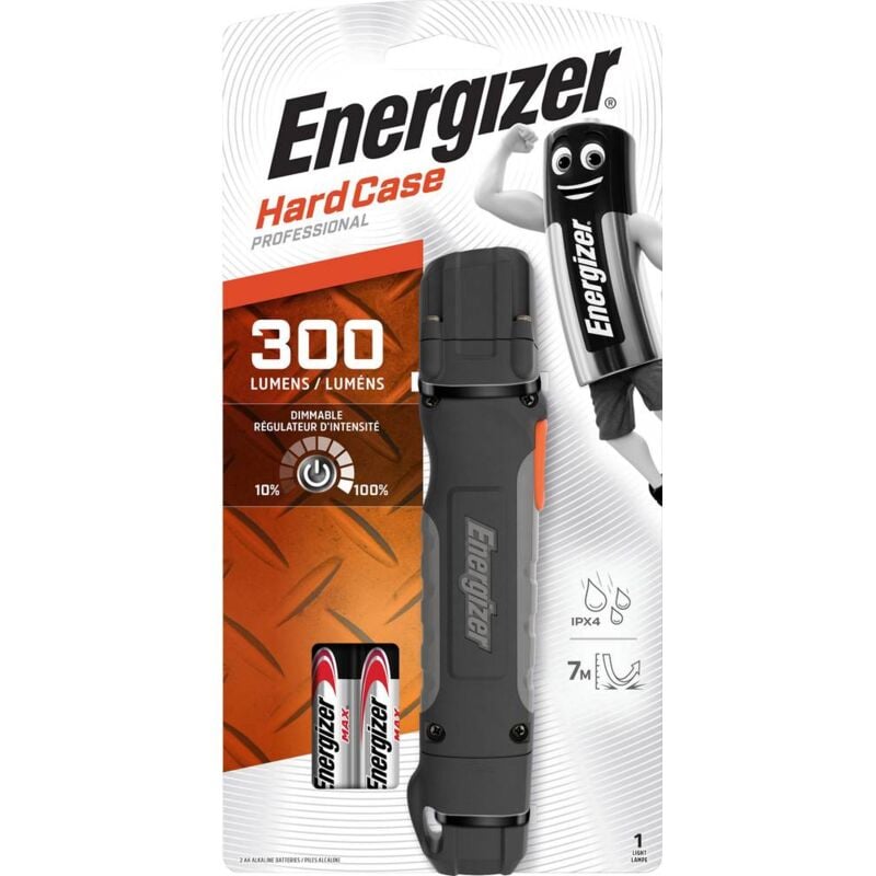 Energizer Lampe de Poche Tactique TAC 300, Éclairage LED 300 Lumens,  Robuste et Compacte, Pile Incluse : : Bricolage